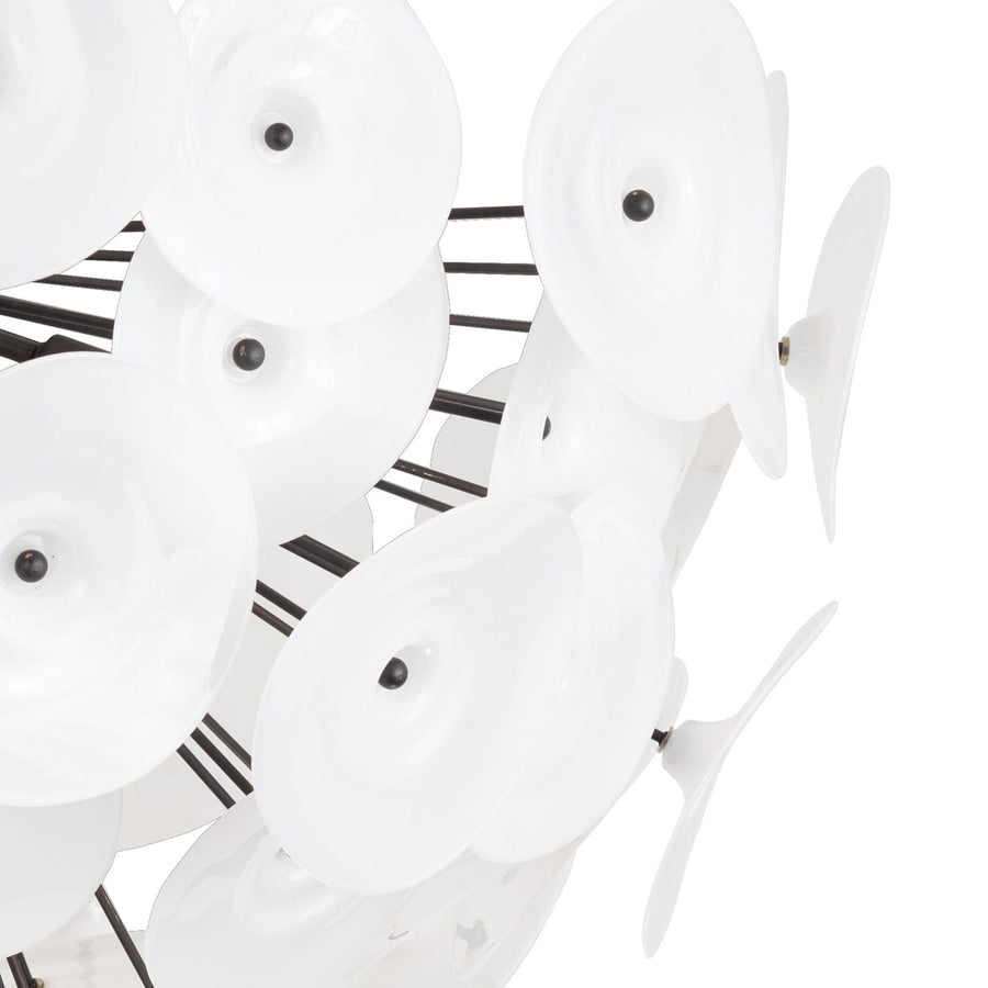 Poppy Glass Semi Flush Mount