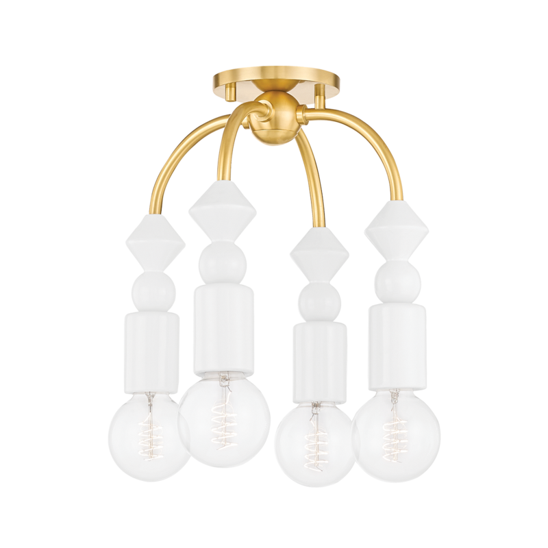 Flora 4 Light Flush Mount