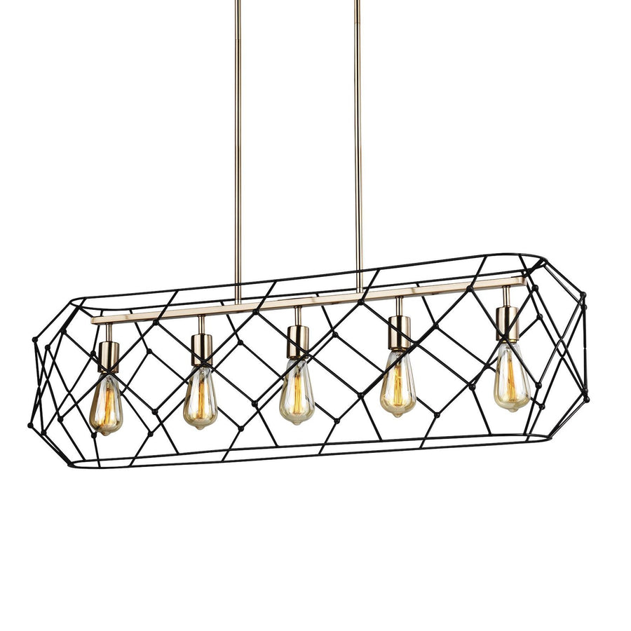 Zarra Five Light Linear Chandelier