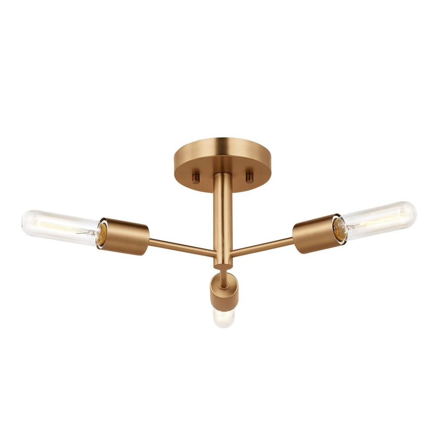 Axis Three Light Semi-Flush Mount