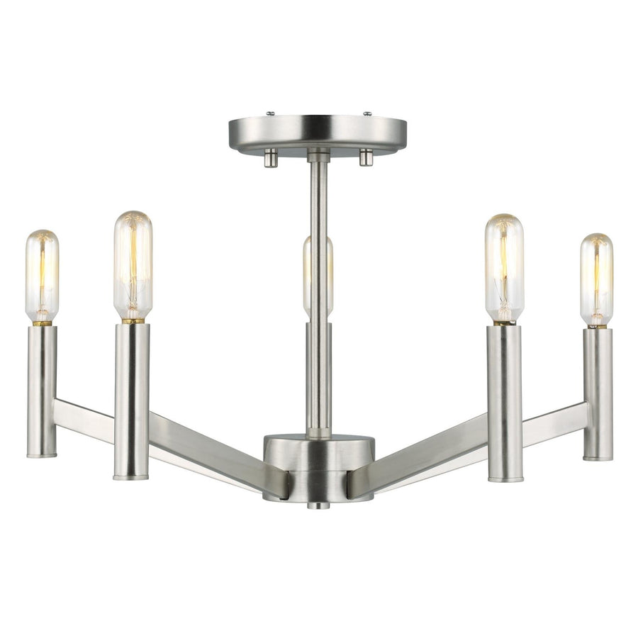 Vector Five Light Semi-Flush Mount
