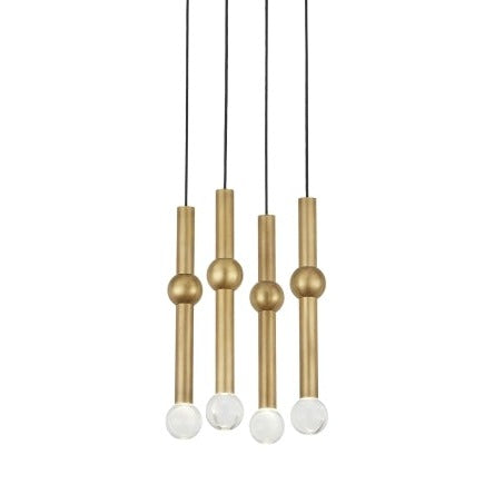 Guyed 4 Light Chandelier